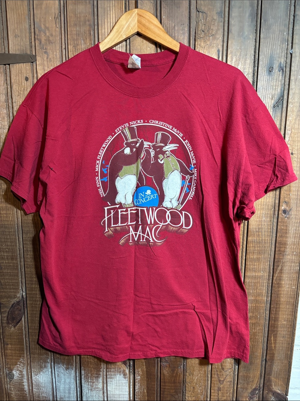 Fleetwood Mac Tour Graphic Tee - Red Band Shirt